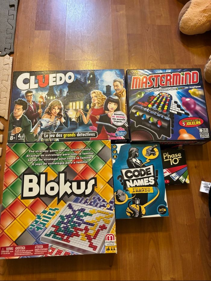 Lot de 5 jeux de société