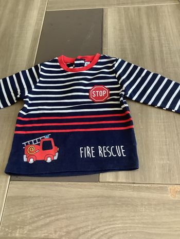 T-shirt manche longue coton taille 6 mois