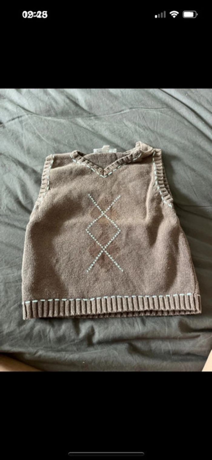 Pull sans manche 12 mois