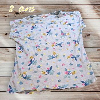 T-shirt DPAM 8 ans – motif toucan