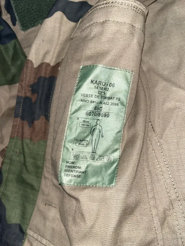 Veste militaire F2 88C - photo numéro 5