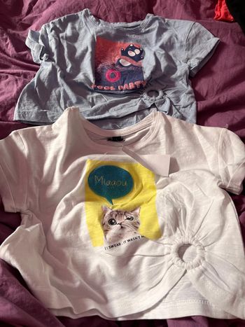 Lot de 2 t shirt fille 3 ans kiabi