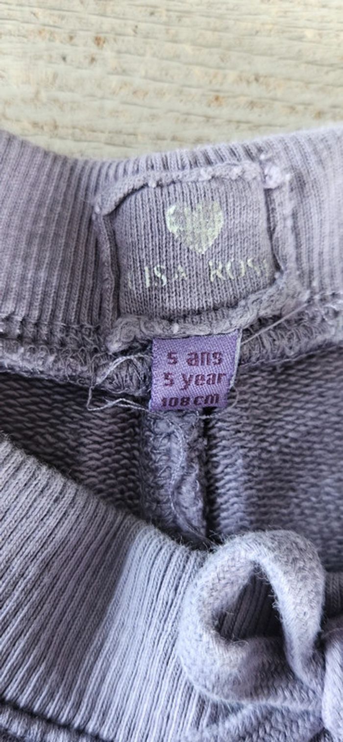 Short fille mauve clair, Lisa Rose, taille 5 ans, nickel - photo numéro 4