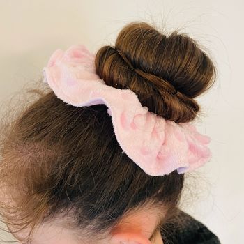 chouchou scrunchie rose