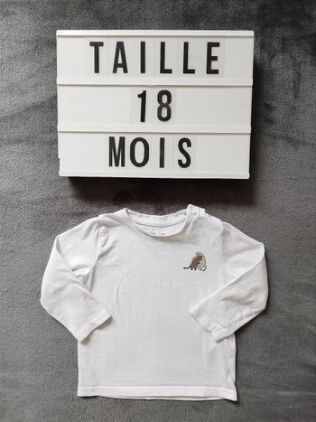 T-shirt manches longues 18 mois