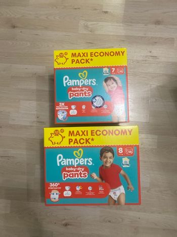 Lot Pampers pants 7 et 8