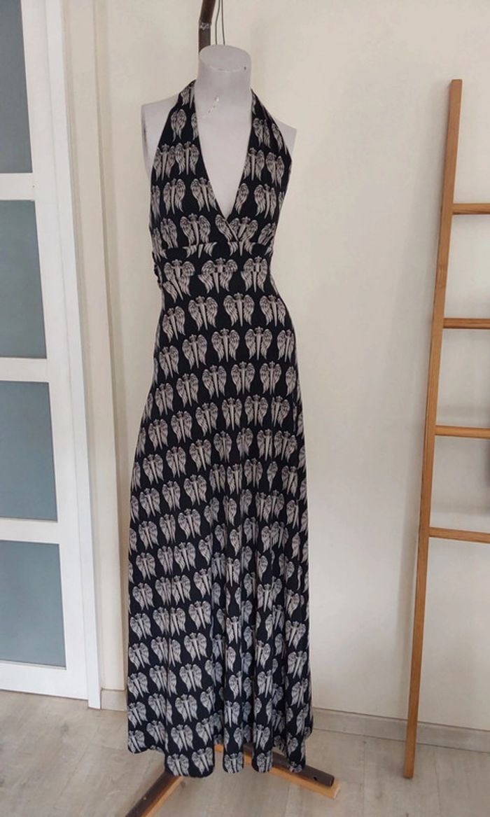Robe longue dos nu été noire et beige Faith Connexion T 34 - photo numéro 5