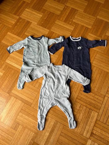 Lot 3 pyjamas fin 3mois dinosaure 🦖