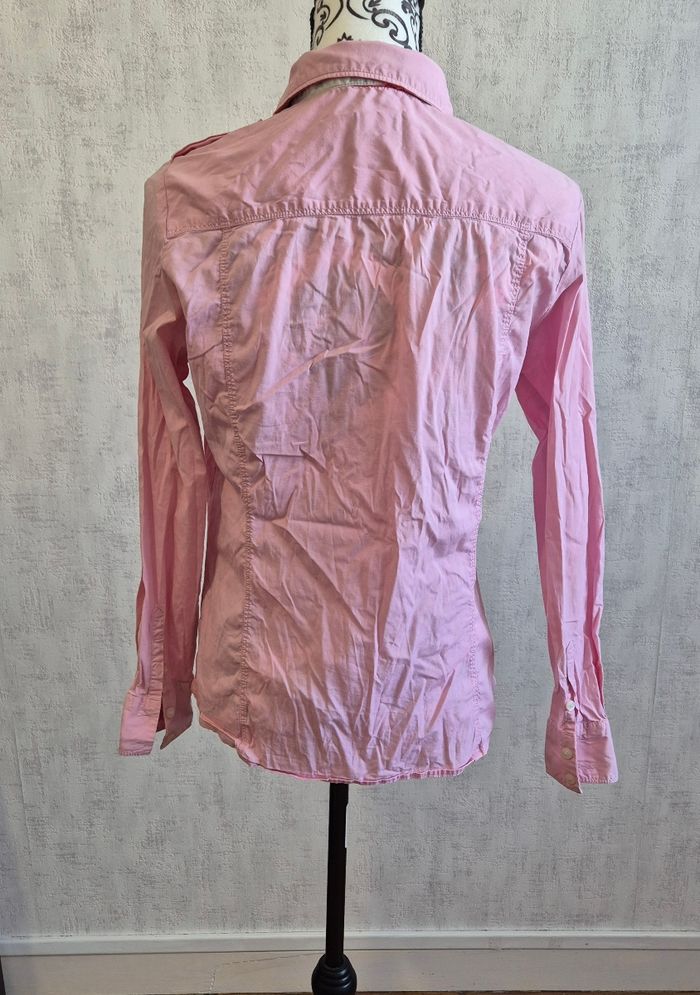 Chemise femme manches longues rose napapijiri taille M 38 - photo numéro 6