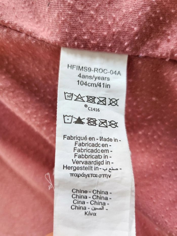 Veste coupe-vent imperméable rose fille 4 ans - photo numéro 7