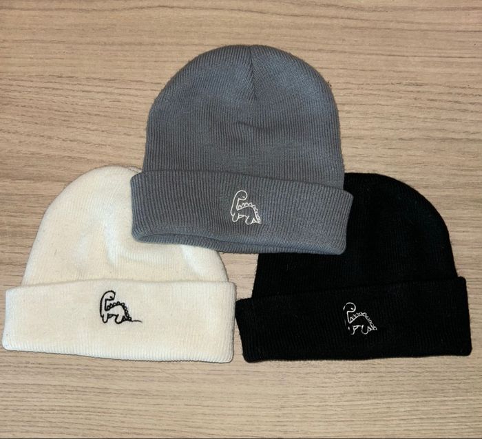 Lot de 3 bonnets
