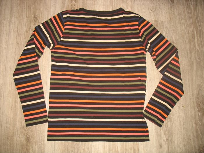 TEE SHIRT ML NOIR RAYÉ MULTICOLORE "LITTLE MARCEL" - TAILLE XL - n°05 - photo numéro 3