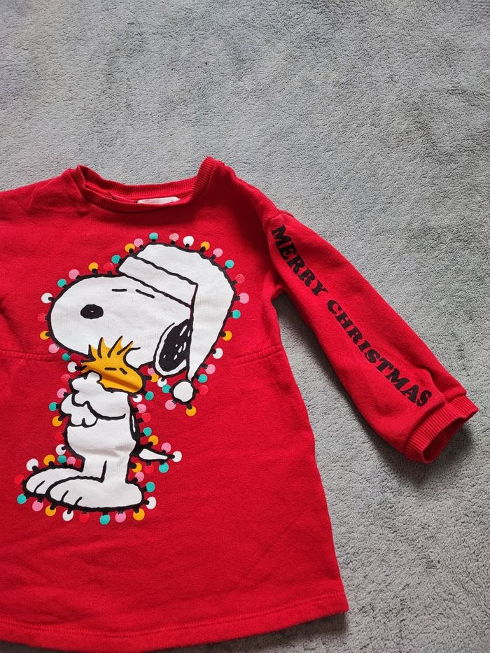 Robe pull Snoopy noël 2/3 ans (98) - photo numéro 2