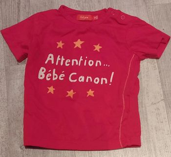 T-shirt bb canon 12 mois