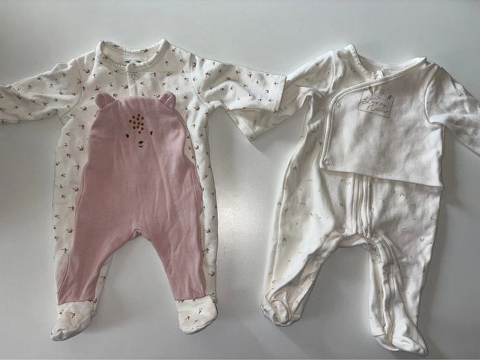 Lot de 2 pyjamas 1 mois