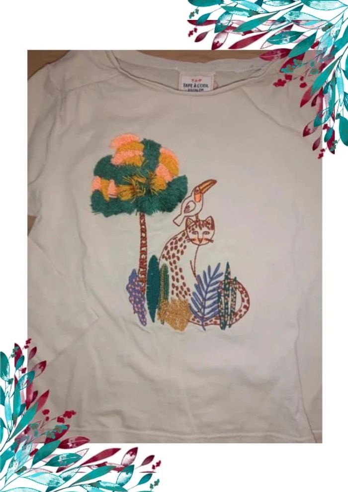 Tee shirt à manches longues fille 3 ans - photo numéro 2