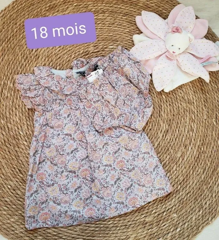 Robe été fleurie 18mois neuve