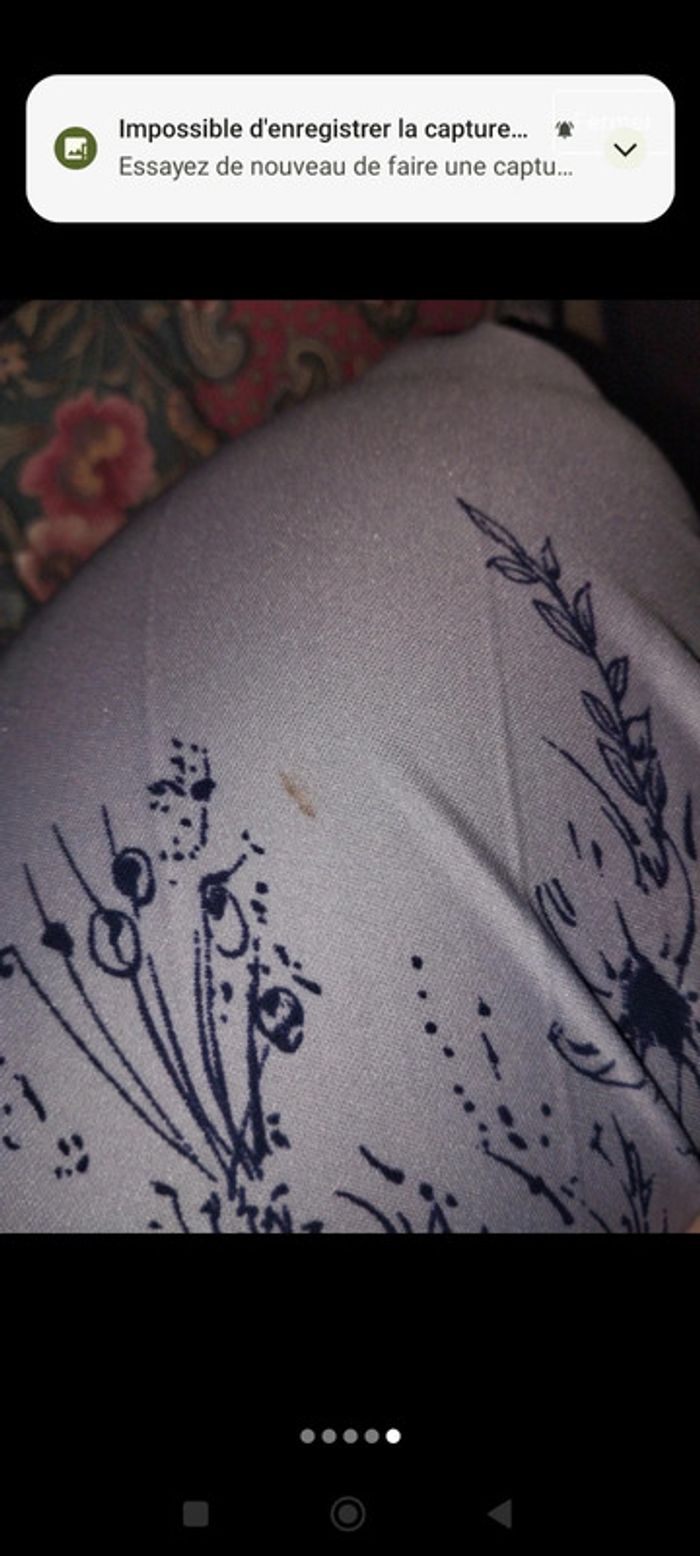 Superbe robe parme mauve taille 42 vintage fait main - photo numéro 4