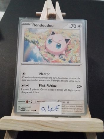 Carte Pokémon Rondoudou 39/165