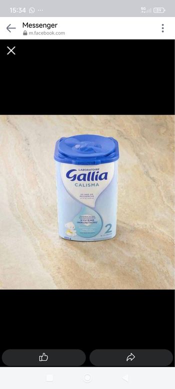 3 boîtes de Lait Gallia 2 ème âge
