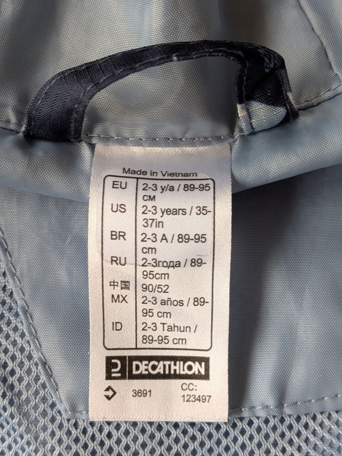 Veste imperméable enfant Décathlon 2-3 ans - photo numéro 4