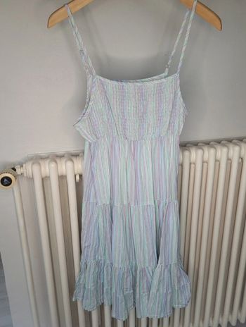 Robe bretelles tons pastelles