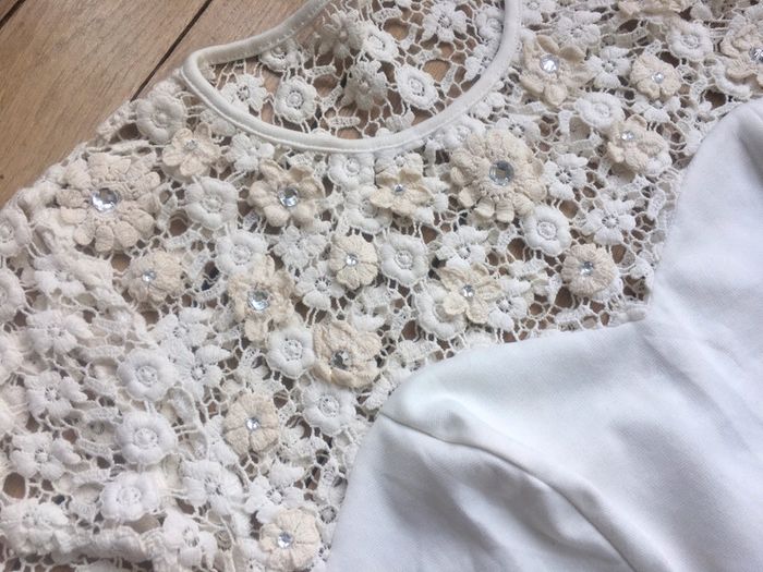 Robe mini avec guipure - photo numéro 3