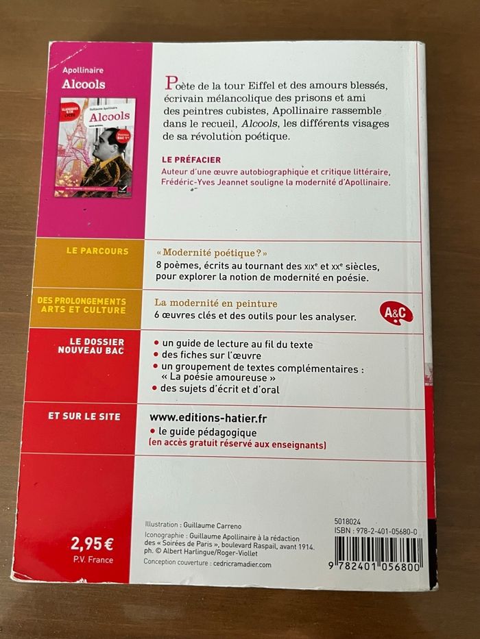 Alcools Guillaume Apollinaire HATIER - photo numéro 4