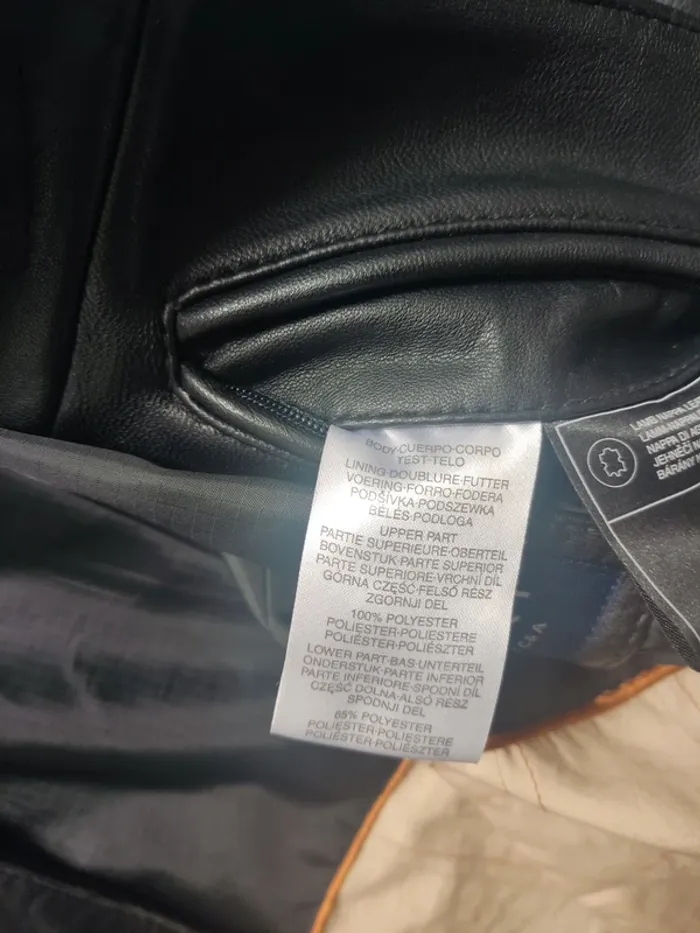 Blouson veste en cuir d'agneau noir avec poches taille 48 / XL Westbury - photo numéro 9