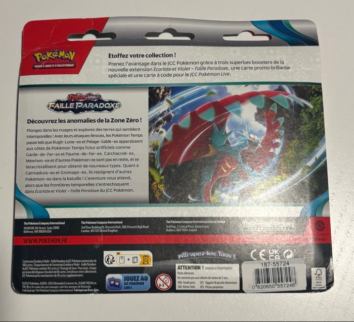 Tripack Pokémon faille paradoxe - photo numéro 2