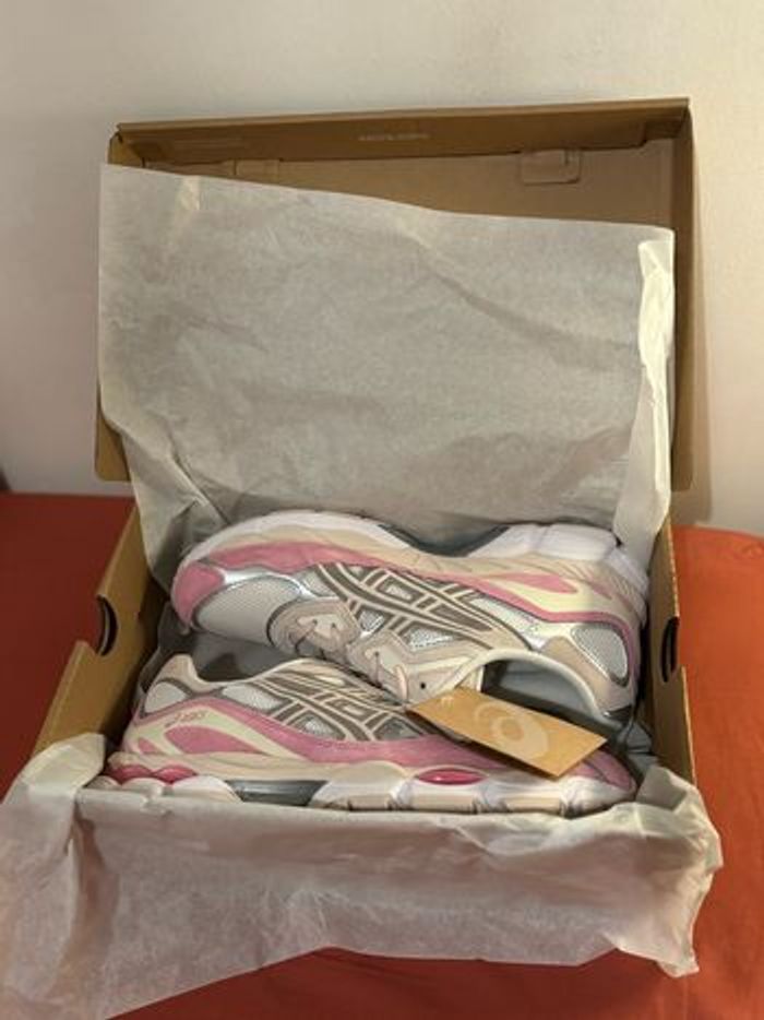 Asics pink rose cream minéral beige taille 44 - photo numéro 3