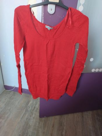 Pull rouge taille XS