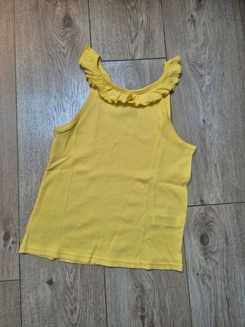 Débardeur okaidi jaune 12 ans  neuf jamais porté