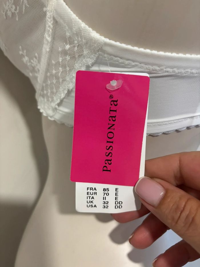 Magnifique soutien gorge neuf blanc Passionata taille 85E - photo numéro 8