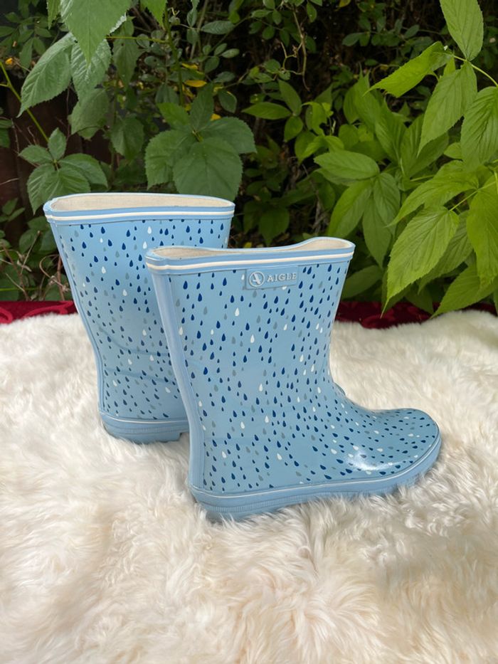 Botte Aigle femme t 38 bleu ciel - photo numéro 4