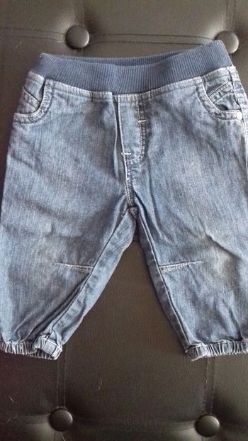 Jean bleu délavé droit Obaibi 6 mois