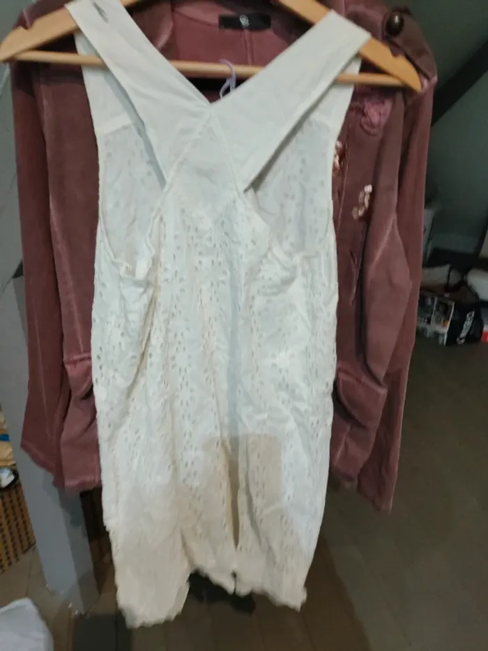 Robe / tunique blanc dentelle IKKS - photo numéro 3