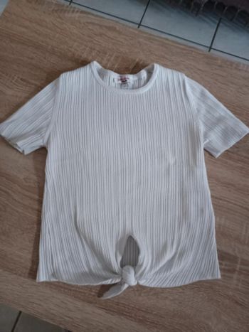 tee shirt crop top blanc