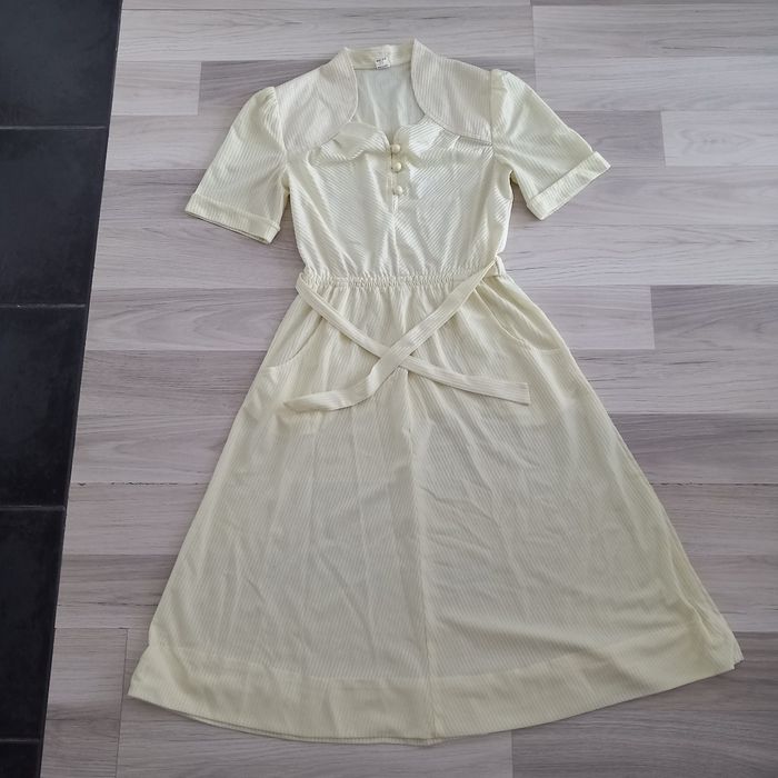 Robe longue jaune vintage taille 38