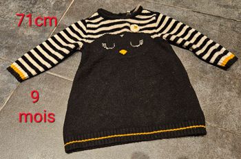 Robe pull de Noël ou de tous les jours. Orchestra 9 mois, 71cm.