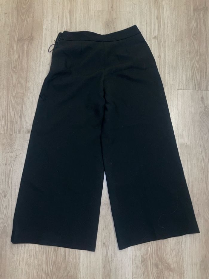 Pantalon costume classe habillé évasé Zara noir