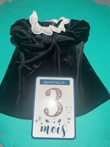 Robe noire col Claudine Kiabi