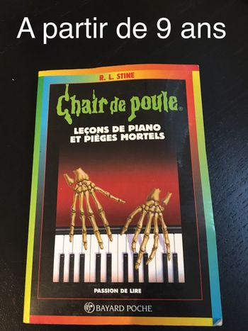 Livre Chair de Poule - leçons de piano et pièges mortels