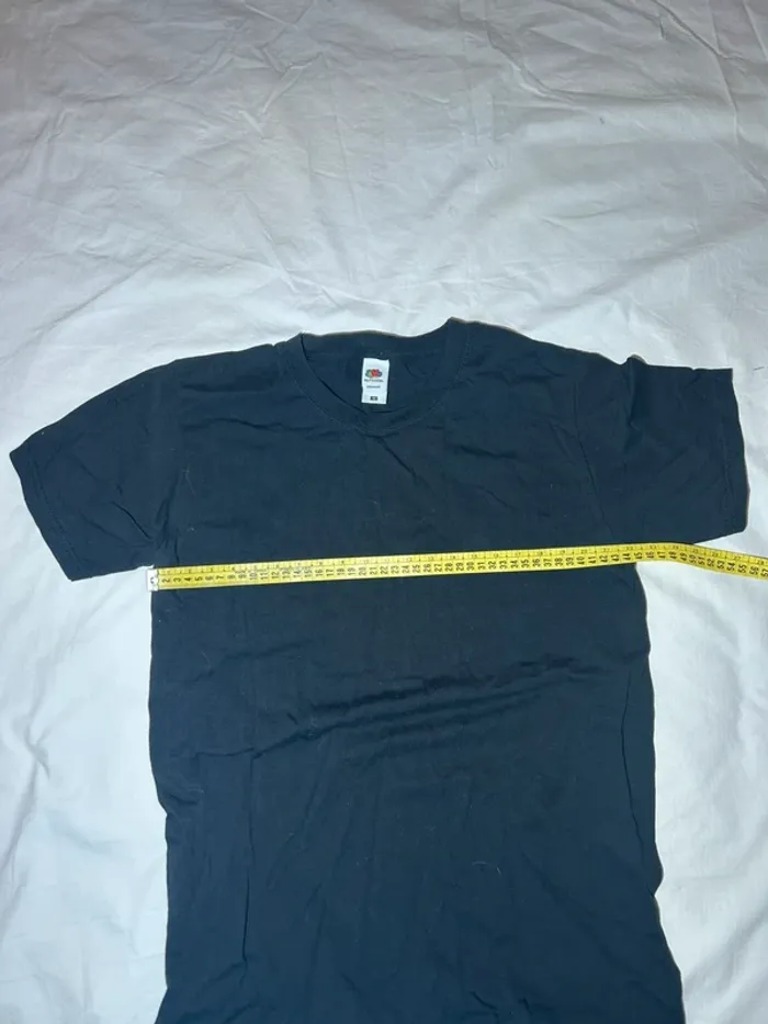 T-shirt noir  fruit of the loom - photo numéro 5