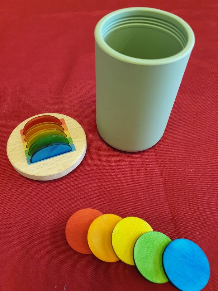 Jeu tri couleurs Pièces bois Montessori