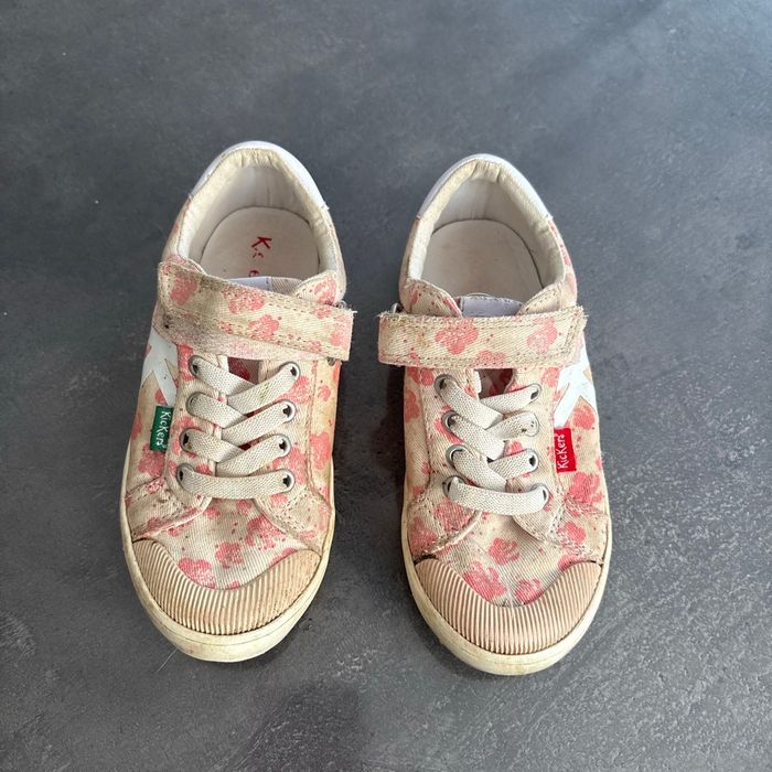 Chaussures kickers fille rose 27