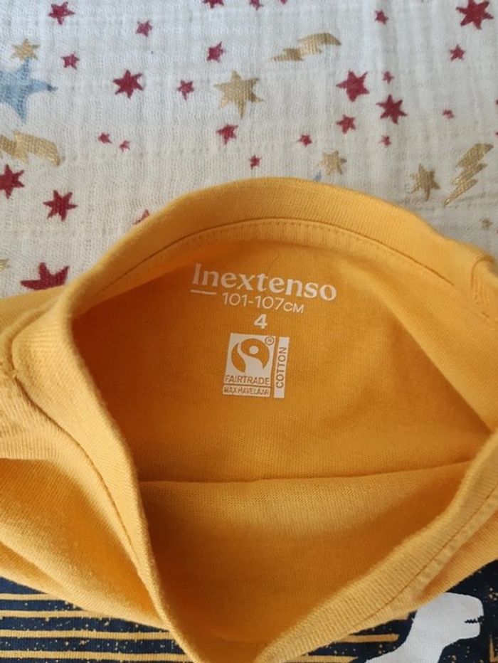 T-Shirt ML T-Rex Dinosaure Inextenso 4 ans - photo numéro 2