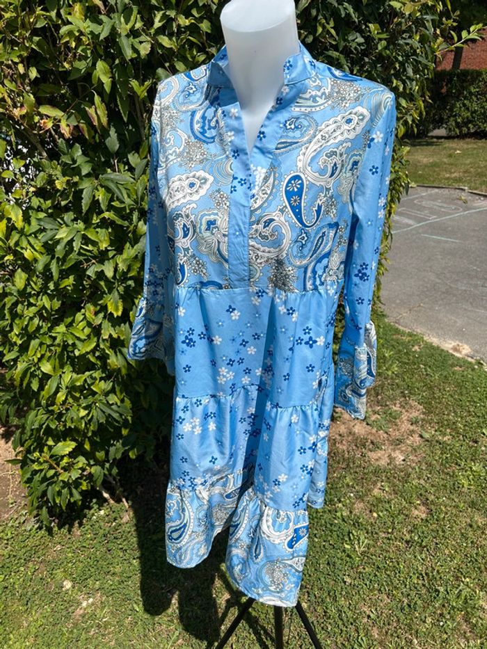 🌟 Robe bleu motif cachemire 🌟 - photo numéro 2