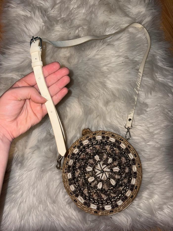 Sac en osier et coquillages Zara - photo numéro 8