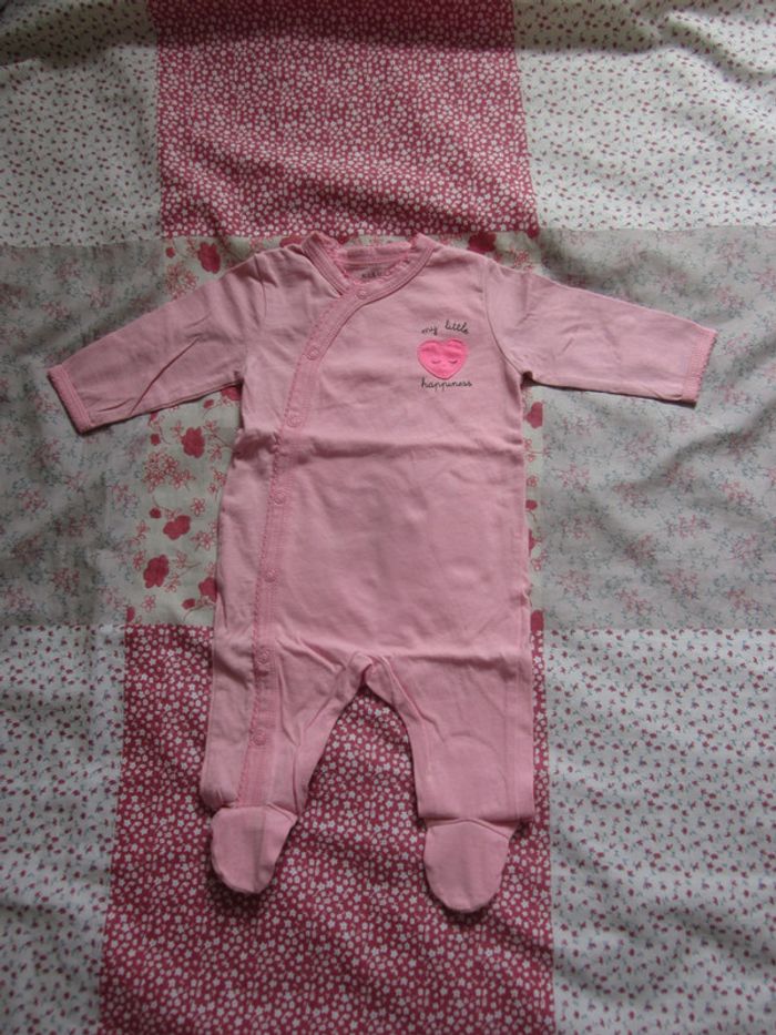 Pyjama coton rose 3 mois